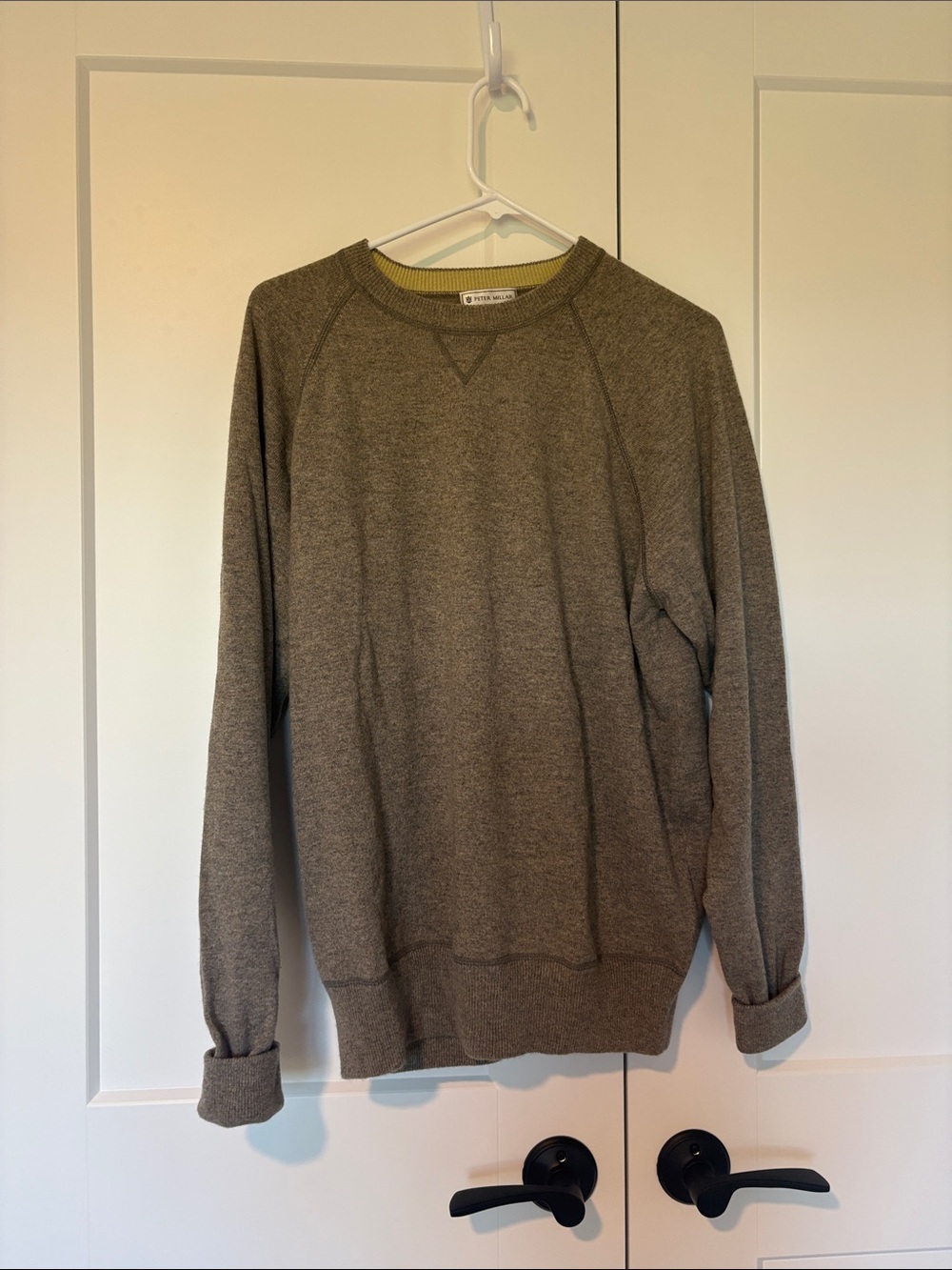 Peter Millar Olive Green Crewneck Sweatshirt
